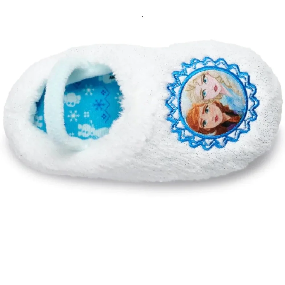 Toddler Girls Frozen Faux Fur Clog Slippers House Shoes  Size 5/6 7/8 Elsa NWT